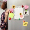 20 Pcs Flower Cute Fridge Magnets, Rose Sunflower Daisy Refrigerator