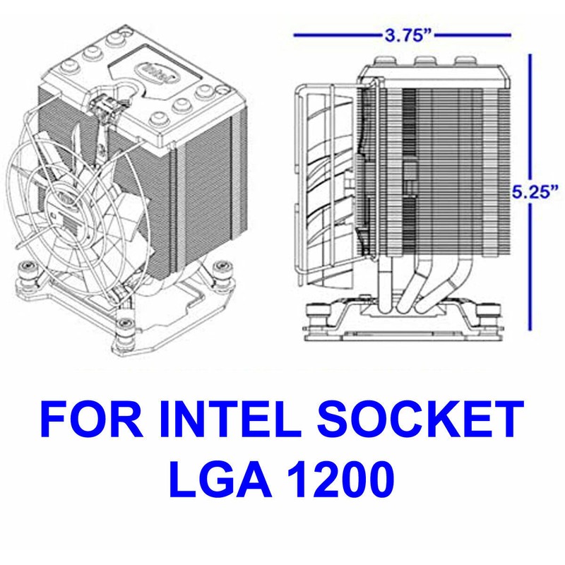 Intel Genuine Intel Extreme Cooling Fan Heat Sink for i5-10600K