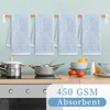 VOOVA & MOVAS Kitchen Towels Set, 6PC 17"x25", 100% Cotton