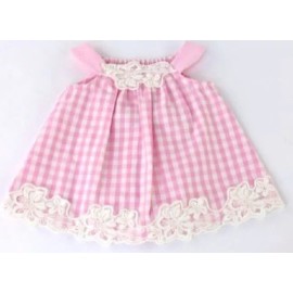 American Fashion WORLD Spring & Summer, Pink and White Checkered Dress, for 18-Inch Dolls