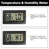 Digital Thermometer Hygrometer for Reptile Terrarium, Rectangular Shape with Press