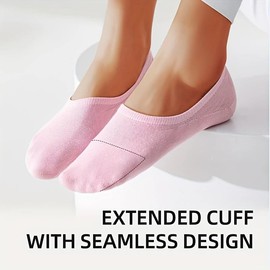 mqamex 10 pairs of women's no show socks (US, Alpha, One Size, Regular, Regular, 多色)