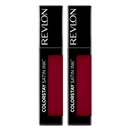 Revlon ColorStay Satin Ink Liquid Lipstick, 034-Regal Ruby 0.17 oz - Pack of 2