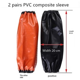 ZHUXILUDAO Two pairs Arm cover, PVC arm protector Sleeve protector arm cover, acid and alkali resistant, easy to clean arm cover, 16 inches long,