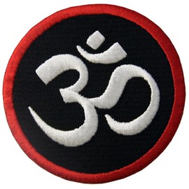 Buddha Sign Embroidered Iron On / Sewn On Patch