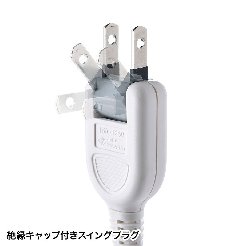 sanwasapurai Thunder Guard Tap, 2P, 6 1pc 2 m White