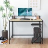 fusehome Computer Tower Stand, 2-Tier CPU Stand with Lockable Wheels,