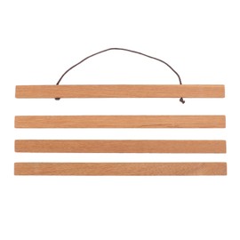 Teak Wood Magnetic Poster Hanger Frame Wooden Magnetic Hanger Frame for Posters Prints Photos Pictures Maps Scrolls and Canvas Artwork 30cm / 11.8in
