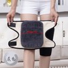 Shock-Absorbing Knee Brace for Exercise and Joint Protection, Autumn Winter Warm Knee Support for Elderly Fleece Lined Belt Set - Black + Free Size 80-160 2ea