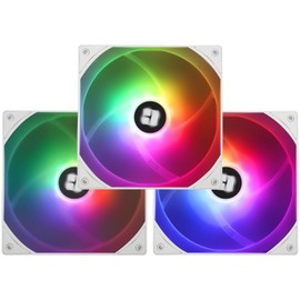 Thermalright TL-C14CW-S X3 CPU Fan High Speed 1500RPM 14CM Silent PWM Fan Computer Case Cooling Fan 3 Pack Fan (White)