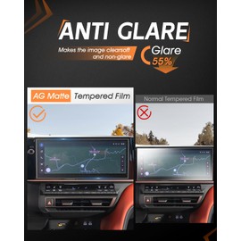 CDEFG Matte Anti Glare for 2025 Toyota Camry Screen Protector, 12.3 Inch Touchscreen, Camry (XLE, XSE) 2025 Accessories Matte Tempered Glass