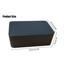 CHIMNE 2Packs Wipe Dispenser,Wipe Holder for Baby & Adult,Refillable Wipe Container Keeps Wipes Fresh with Lid for Bathroom Baby Nursery,Flushable Storage Case Box (Black)