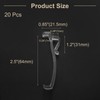 uxcell 20Pcs 2.5 Inch Clear Valance Clips, Hidden Window Blind