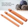 Bamboo Crochet Hook Handcrafted Knitting Needles Yarn Craft 20cm/7.9in Large
