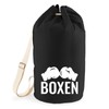 Huuraa Seesack Boxen Boxhandschuhe Geschenk 20 Liter Black Baumwolle Boxen