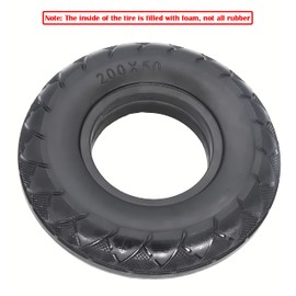 200 x 50 Solid Tires,200x50 Solid Rubber Tire,For Razor E100 E125 E150 E175 E200 E200S E225 Electric Scooter,Dune Buggy ePunk, 200 x 50 Scooter Wheel