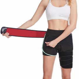 Cinturón de Soporte Inguinal para Prevenir la Distensión Muscular, Soporte de Muslo y Cadera Adecuado para Hombres y Mujeres, Envoltura de Compresión del Nervio Ciático para el Alivio del Dolor de Cadera. Soporte Estabilizador para Tensión Muscular, Trac