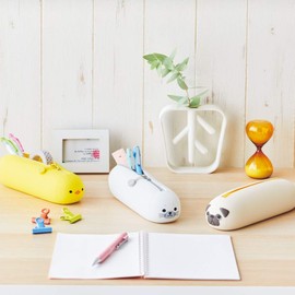 Lihit Lab A7781-17 Smartfit Punilabo Sleeping Pen Case, Pen Pouch, Chick