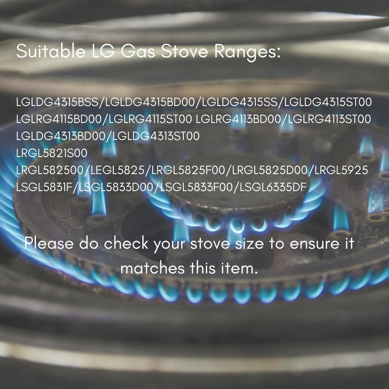 Sanshare LG Gas Stove Burner Cover 5 Burners with 2