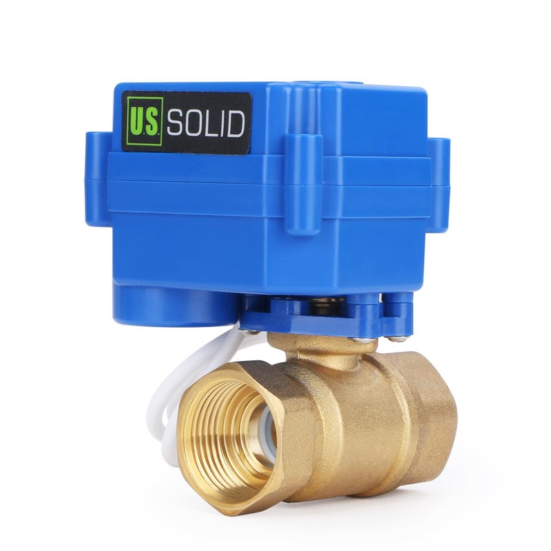 U.S. Solid Motorized Ball Valve- 3/4" Brass Ball Valve with