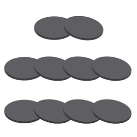 PATIKIL Rubber Solid Discs Washers, 10 Pcs 35mm OD x 2mm Thick Rubber Round Gasket Pad Bushings Spacer Washer for DIY Gasket Craft, Black