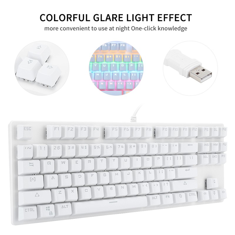 Keyboard Mechanical Gaming 87 Key G‑50 Classic Home Office Desktop