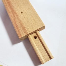 Wooden Drawer Slides, Wood Drawer Slide Bottom Mount Center, Wood Drawer Glides Rails Replacement (16 inch)