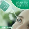 Lewis-Plast Lewis-Plast Saline Eye Wash Solution, 500ml Bottle for Safe
