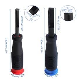 SYWAN Corner Chisel, 90° Square Mortise Chisel 8mm, 12mm Hinge Recess Woodworking Tool for Cutting, Door Installation, Wood Carving, Framing, 2Pcs