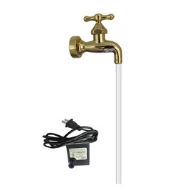 Decorative Metal and Plastic Faucet Fountain with Circulating Water, for Home Decor (Style 1)