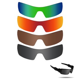 Fiskr Polarized Lenses Replacement for Oakley Oil Rig(OO9081) Sunglasses with Anti-scratch&Anti-saltwater&Anti-dust Coating(Black & Brown & Red & Green)