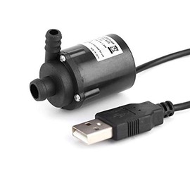 Yosoo Health Gear - Bomba de agua sumergible sin escobillas, 6 V 150 l/h mini bomba de refrigeraci¨®n de agua con conector USB, para acuario, fuente de jard¨ªn, casa