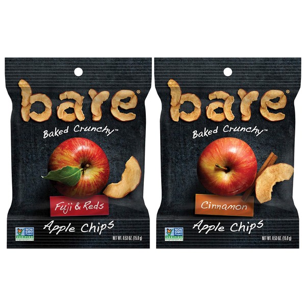 Chips de manzana natural desnudo