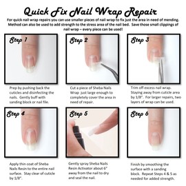 SHEBA NAILS Precut Silk Nail Wrap Pro Kit