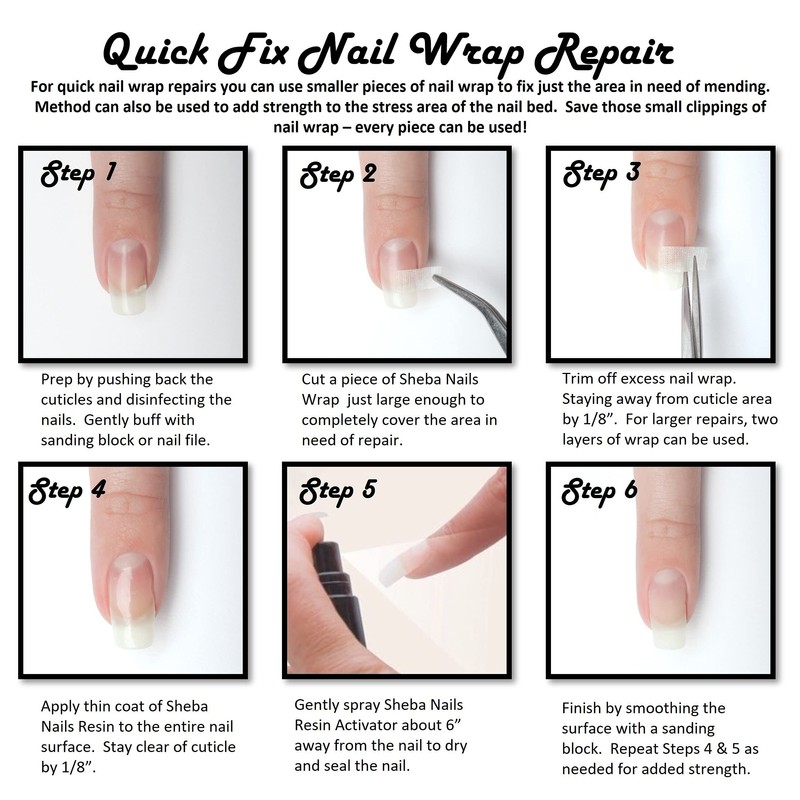 SHEBA NAILS Precut Silk Nail Wrap Pro Kit