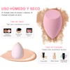 Esponja De Maquillaje Multifuncional 3 En 1, Esponja Maquillaje, Set