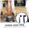 GRIRIW 2pcs Horse Hoof Cleaning Brushes Horse Grooming Tools Multi-Functional