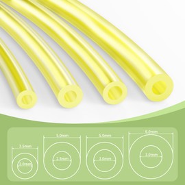 Forever Speed 4 Stück Kraftstoffleitungen für Rasenmäher, 2 x 3,5 mm/2,5 x 5 mm/3 x 5 mm/3 x 6 mm, Benzinschlauch Dichtung, Filterelement, Primer Bulb, Ölrohrschelle, Luftfilterwatte, Universal Benzin