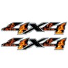 Pair Set 13 inch 4x4 4 x 4 Decal Stickers