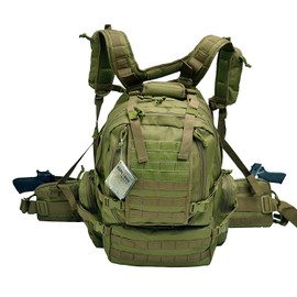 Tactical Assault Pack - Combat Rucksack - 17" Military MOLLE Backpack 27L - Olive Drab