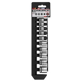 Performance Tool W38194 3/8" Drive Universal Spline Socket Set , 10 piece Metric and SAE