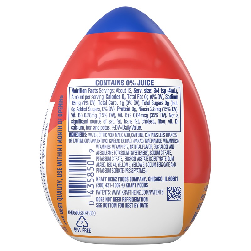 Mio Energy Liquid Water Enhancer, Tropical Fusion, 1.62 OZ, 6-Pack