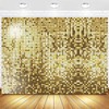 Withu Gold Flash Square Backdrop for Photography Shining Golden Sequins