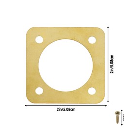 6Pcs Metal Bird House Guard with Copper,Predator Guards for Bird Houses,Portal Bird House Replacement for Bluebird,Wren House,Ladybug House (1 1/2 Inch Inner Diameter)