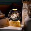 Arikyrist 3.15" Crystal 3D Solar System Ball Warm Night Light