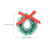 MAGICLULU 24Pcs Mini Artificial Christmas Wreath 1Inch Mini Christmas Wreaths