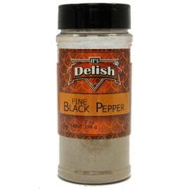 Black Pepper by Its Delish (Fine ground, 7 oz Medium Jar)