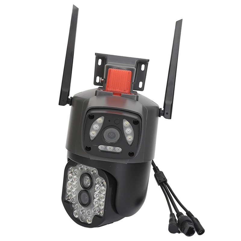 Outdoor Dual Lens Security Camera 1080P Mobile Tracking 360 Degree
