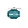 Snapware Airtight Replacement Lid 1.5L 6 Cup 8x6" Transparent Blue,
