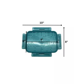 Snapware Airtight Replacement Lid 1.5L 6 Cup 8x6" Transparent Blue, NEW
